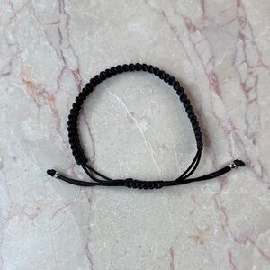 Black Braided Unisex Adjustable Bracelet